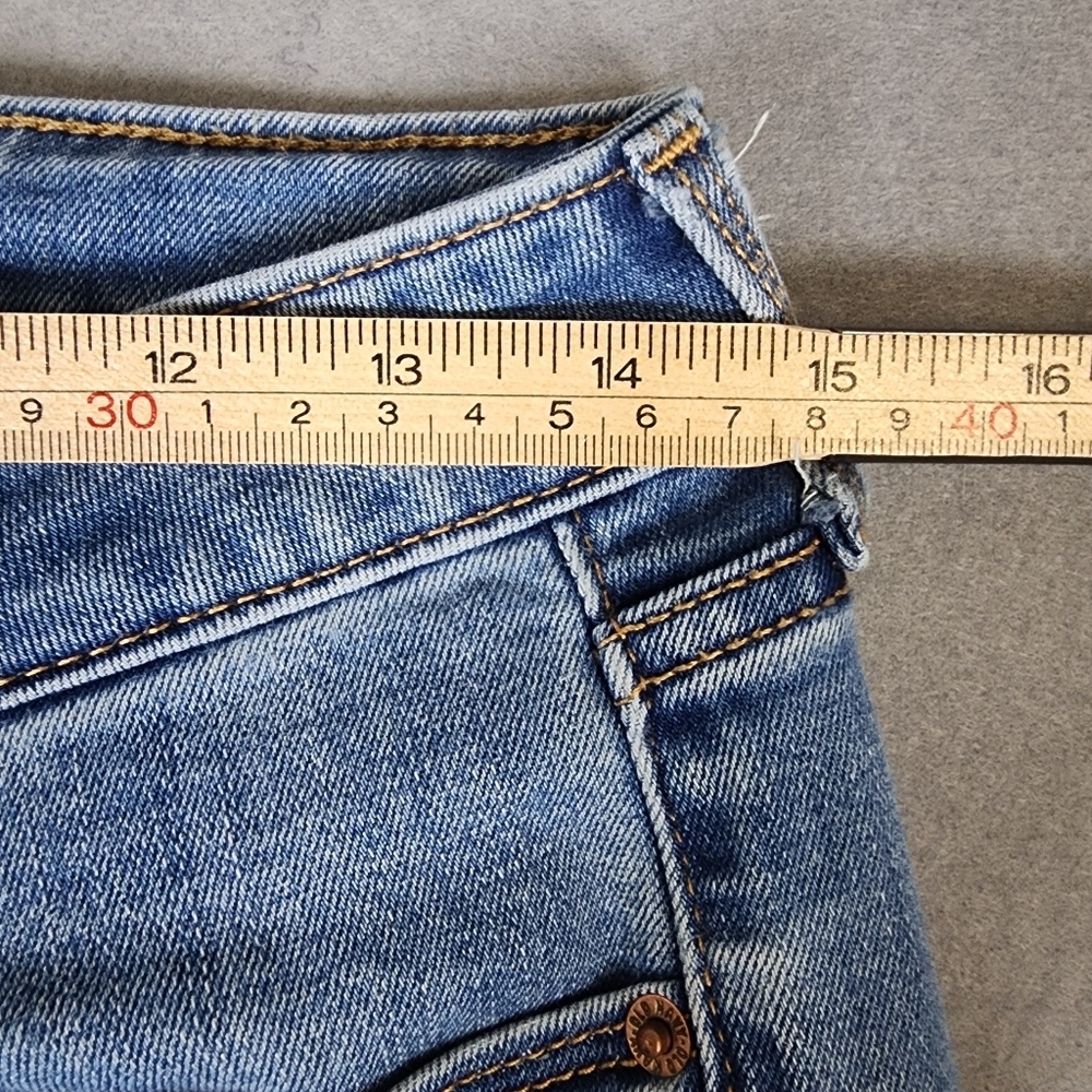 Old Navy Mid Rise Knicker Boot Cut Classic Blue Women's Jeans Size 8 Short - Picture 6 of 10